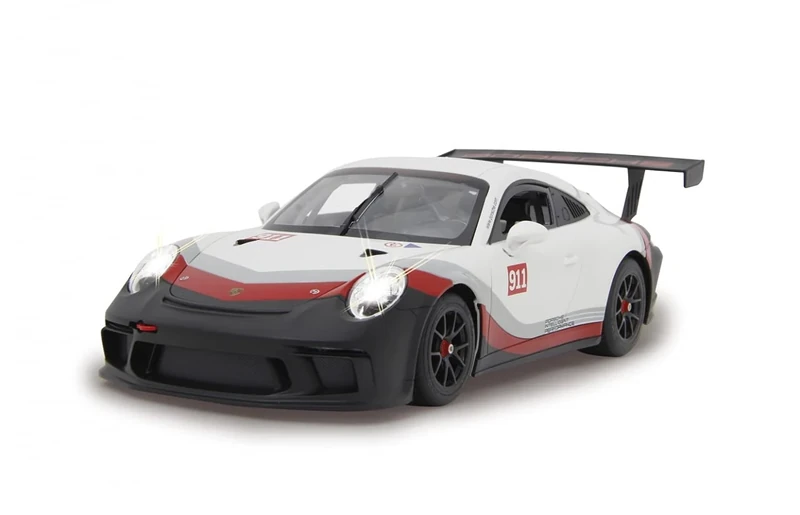 Jamara 405153 - Porsche 911 GT3 Cup 1:14 white - Officially licensed, Light LED, Detailed interior