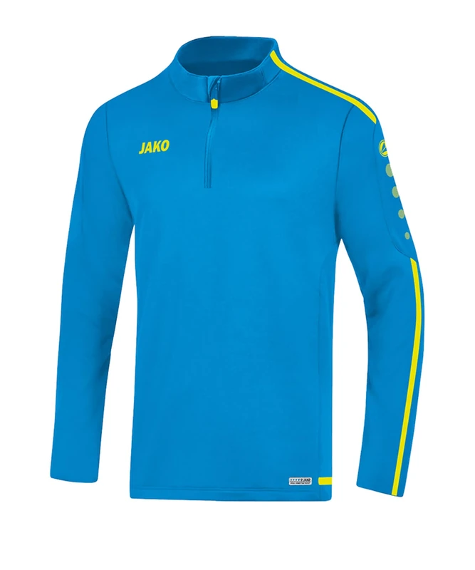 Jako Men's Ziptop, Size XL, Blue/Neon Yellow