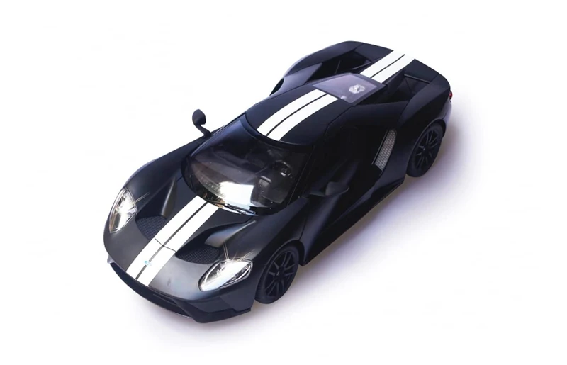 Jamara 405159 - Ford GT 1: 14 Black Matt Door Manual - Officially Licensed, Light LED, Detailed Interior - Image 1