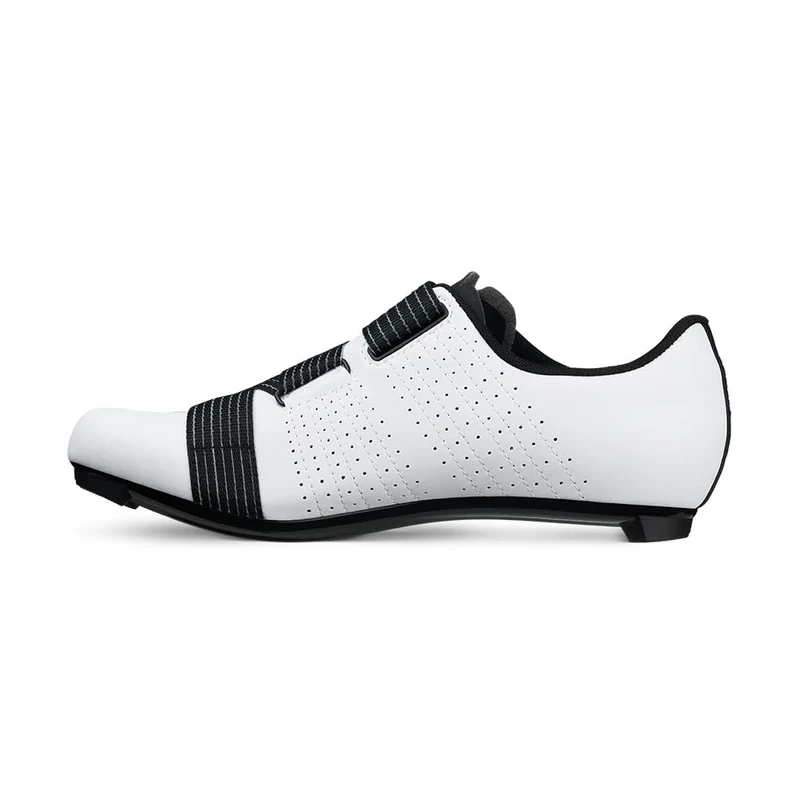 Fizik R5 Tempo Powerstrap Clip-in Cycling Shoes, White/Black, Size 43 EU