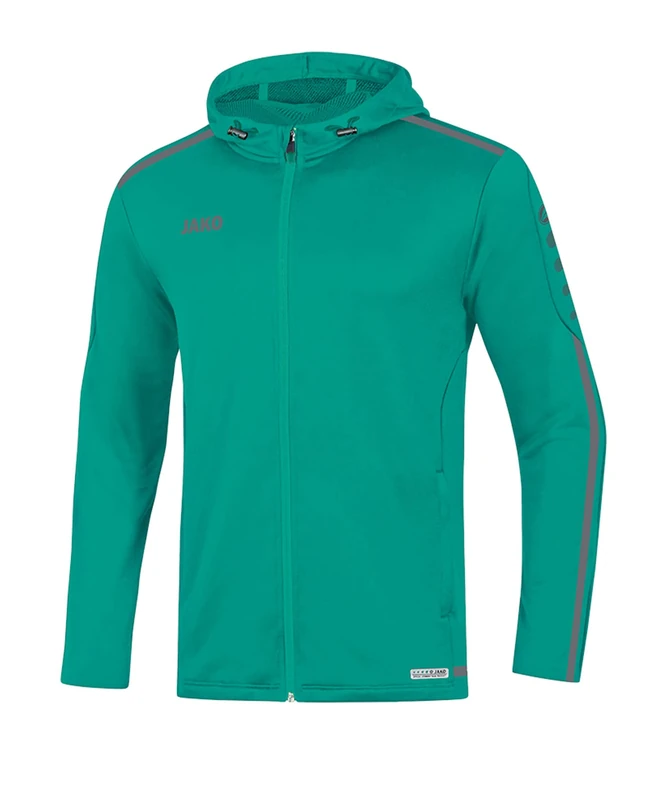 JAKO Women's Striker 2.0 Hooded Jacket, türkis/Anthrazit, 44 (EU) - Image 1