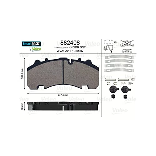 VALEO 882408 Brake Pads