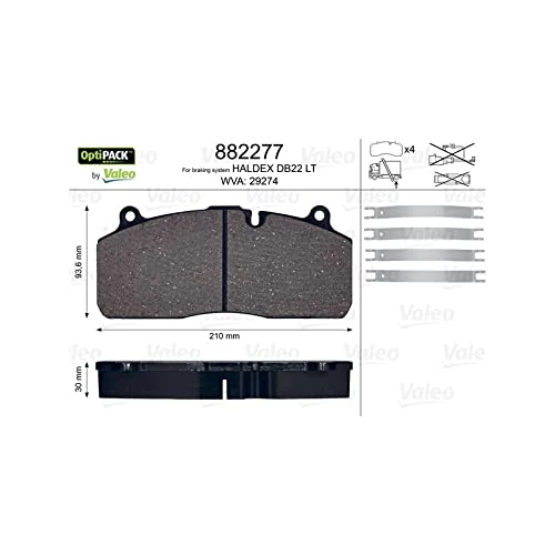 VALEO 882277 Brake Pads