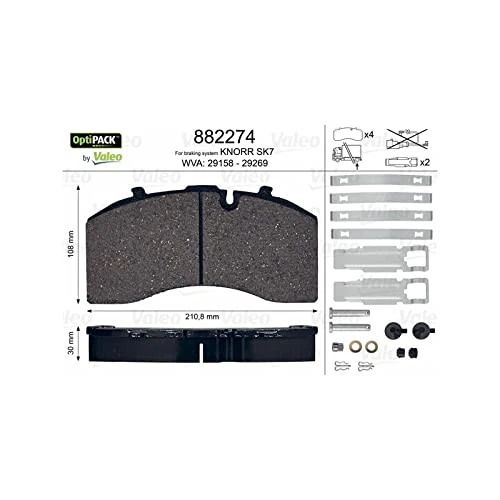 VALEO 882274 Brake Pads