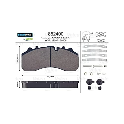 VALEO 882400 Brake Pads
