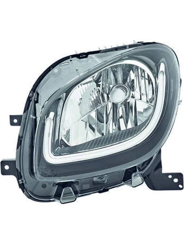 Valeo halogen technology automotive headlamp, 46798 for vehicle models, SMART Fortwo III (2014 >)