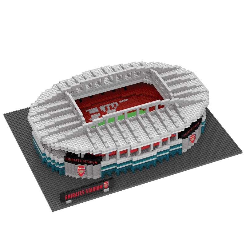 FOCO Officially Licensed Arsenal FC Emirates BRXLZ Stadium 3D Bricks Construction Toy Model