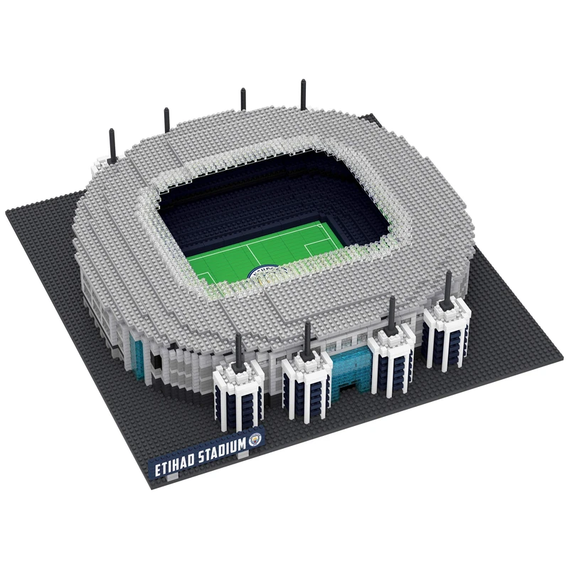 FOCO Officially Licensed Manchester City FC Original Etihad BRXLZ Stadium 3D Bricks Construction Toy Model