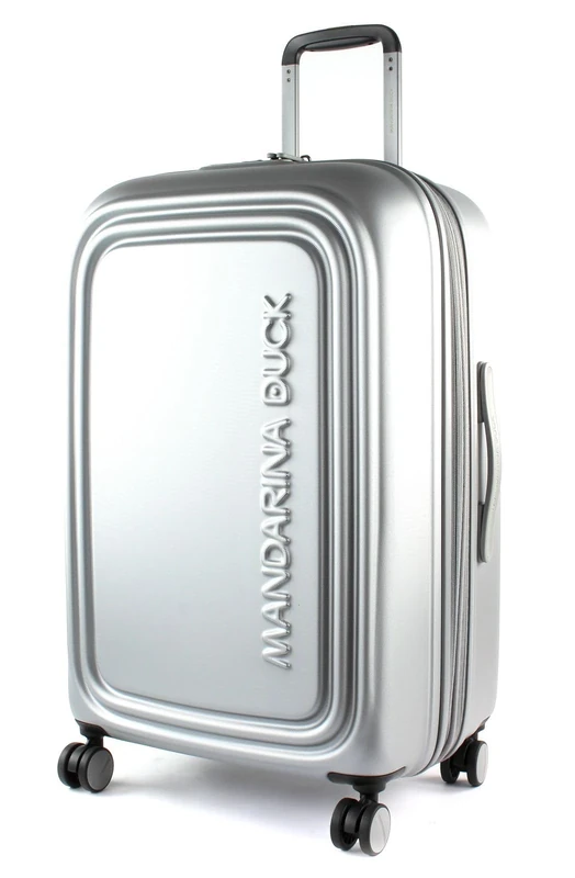 Mandarina Duck LOGODUCK + Trolley MEDIUM EXP Silver (Silver) 45x69x32/35 (LxHxW)