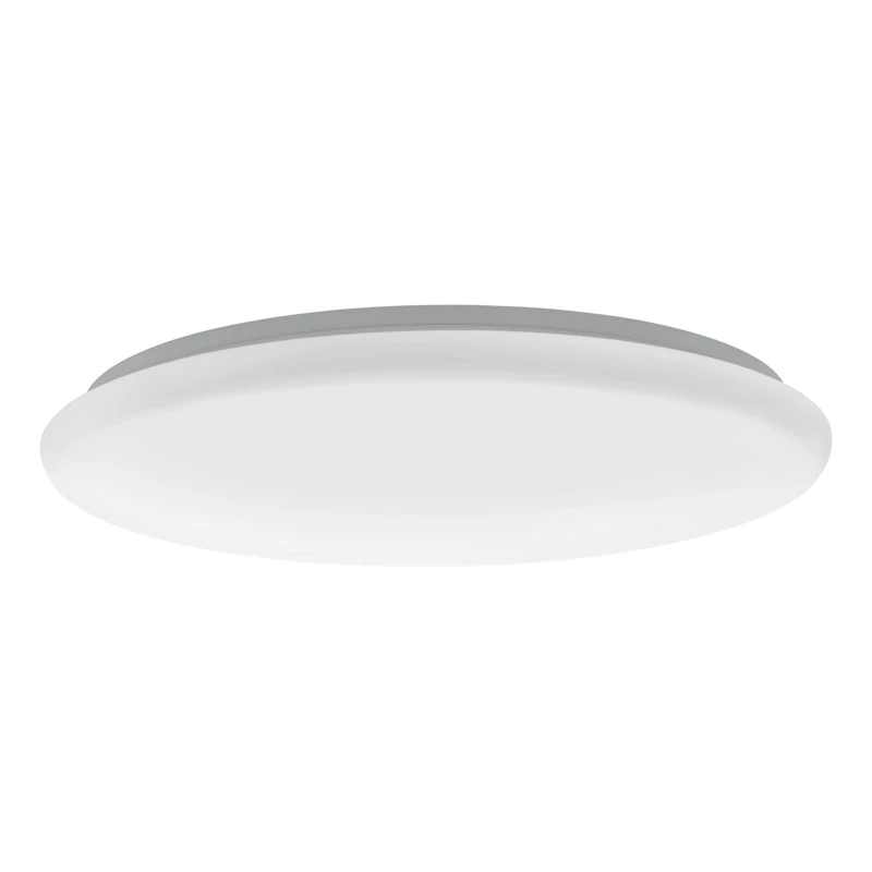 EGLO Giron LED Ceiling Light, 1 Bulb Ceiling Light, Material: Steel, Plastic, Colour: White, Diameter: 57 cm, dimmable, White Tones can be Adjusted via Remote Control.
