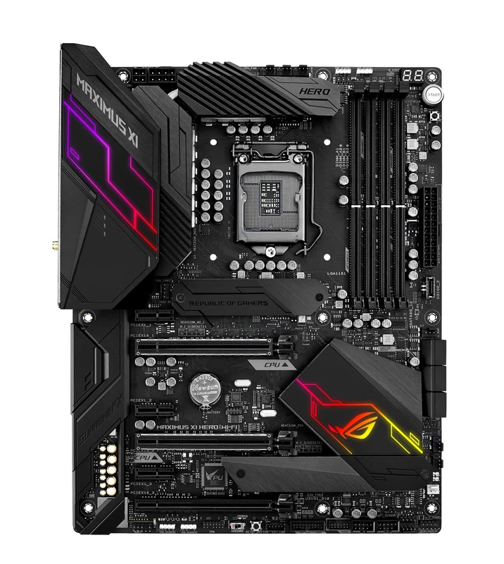 ASUS ROG Maximus XI Hero (Wi-Fi) Z390 LGA1151 (Intel 8th and 9th Gen) ATX DDR4 DP HDMI M.2 USB 3.1 Gen2 802.11 AC Wi-Fi Gaming Motherboard, Black - Image 1