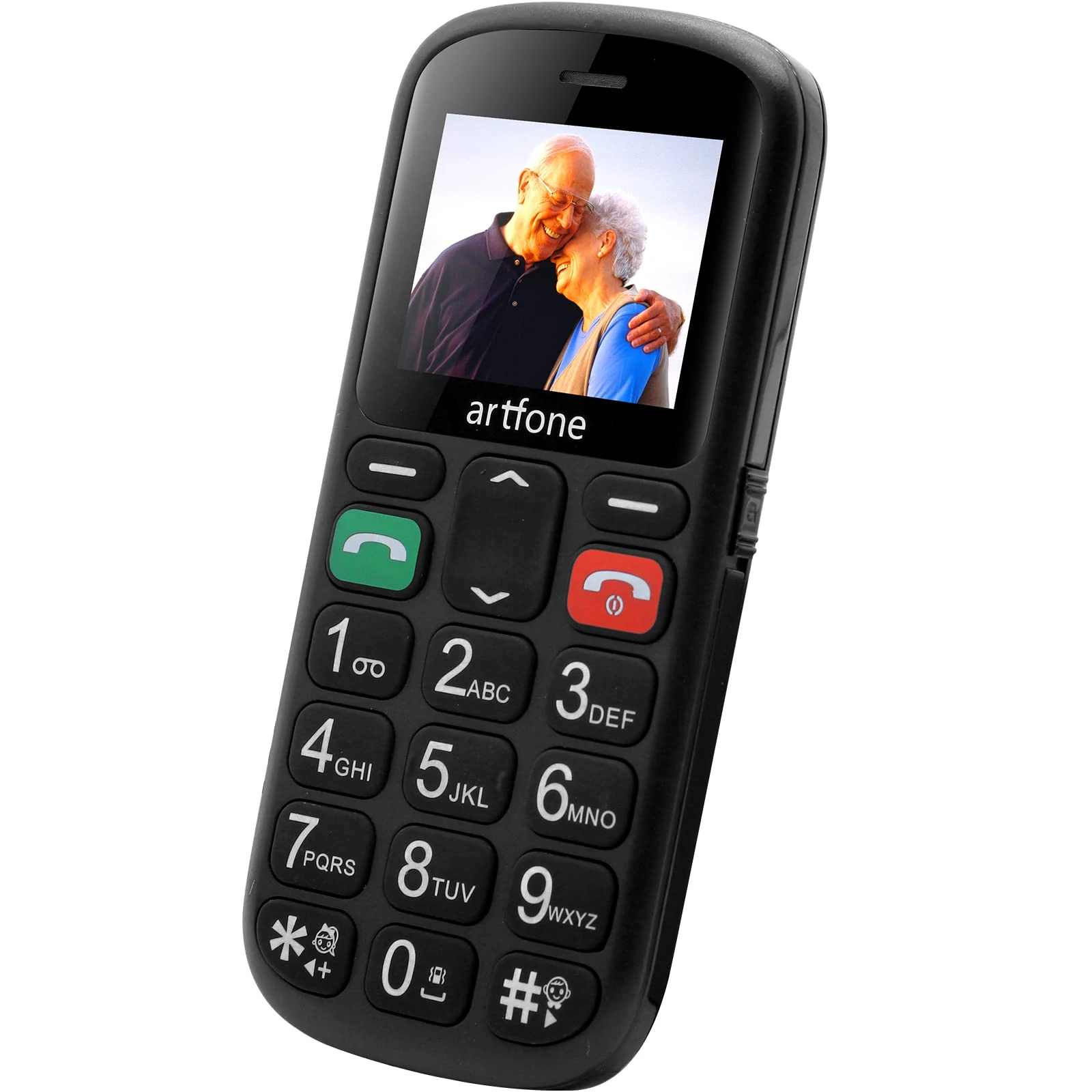 artfone Unlocked GSM Mobile Phone, CS181 Flash 32+24MB GSM Big Button Mobile Phone,Dual SIM Unlocked, Torch And Radio (Black) (cs181-1000mAh)