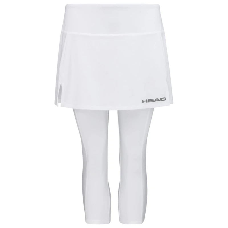 HEAD Women Club 3/4 Skort Tights - White, Large