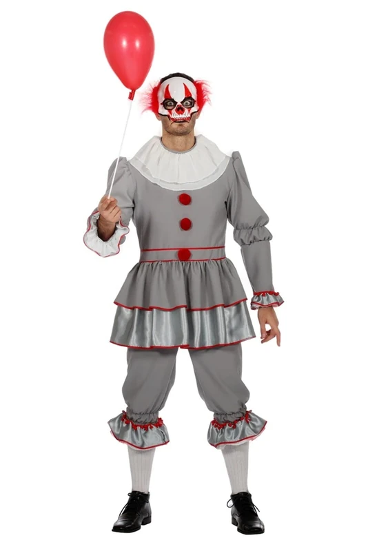 WILBERS & WILBERS 5312-52 Clown Halloween, Gray, 52 (EU)
