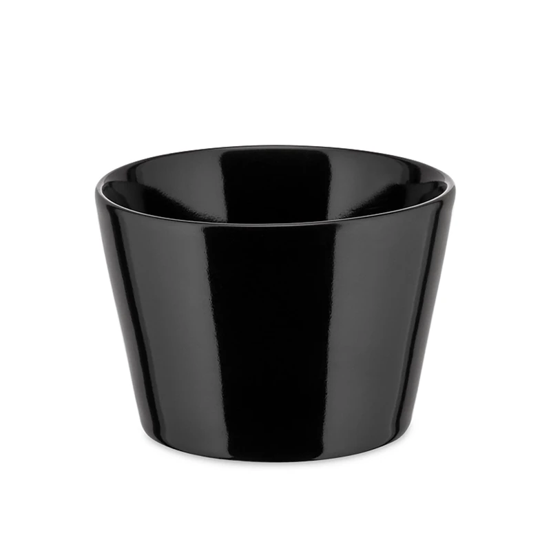 Alessi Tonale | DC03/78 B - Set of 4 Stoneware Ceramic Cups, Black