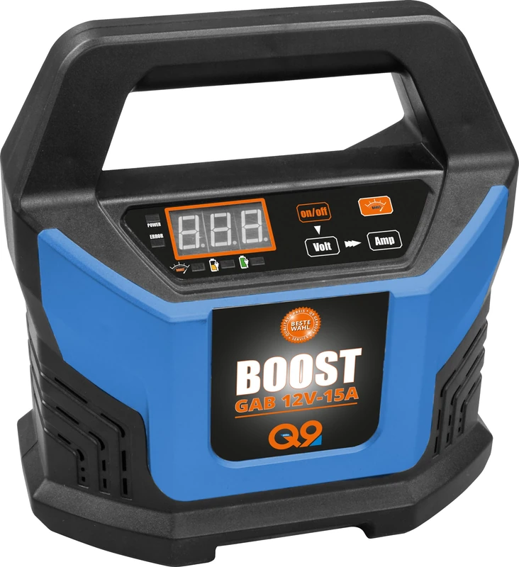 GÜDE Automatic Battery Charger GAB 12V - 15A-BOOST | 4-400 Ah | 12 V | Boost Function | LED Display | Trickle Function