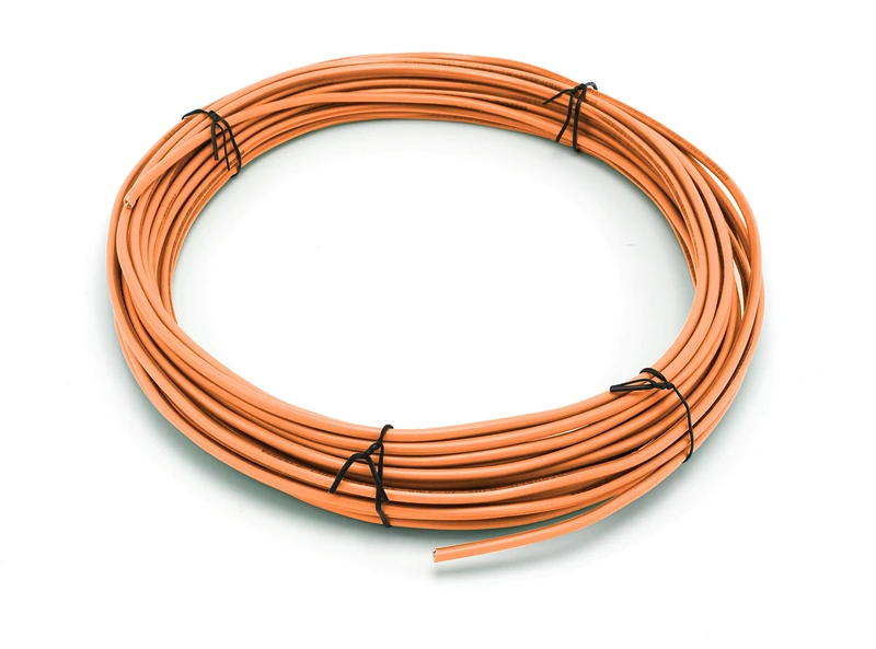 THE CIMPLE CO - Solid Copper Grounding Wire | Proudly Made in America | Ground Protection Satellite Dish Off-Air TV Signal | UV Jacketed Antenna Electrical Shock # 10 Gauge AWG THHN | Orange 75 FT