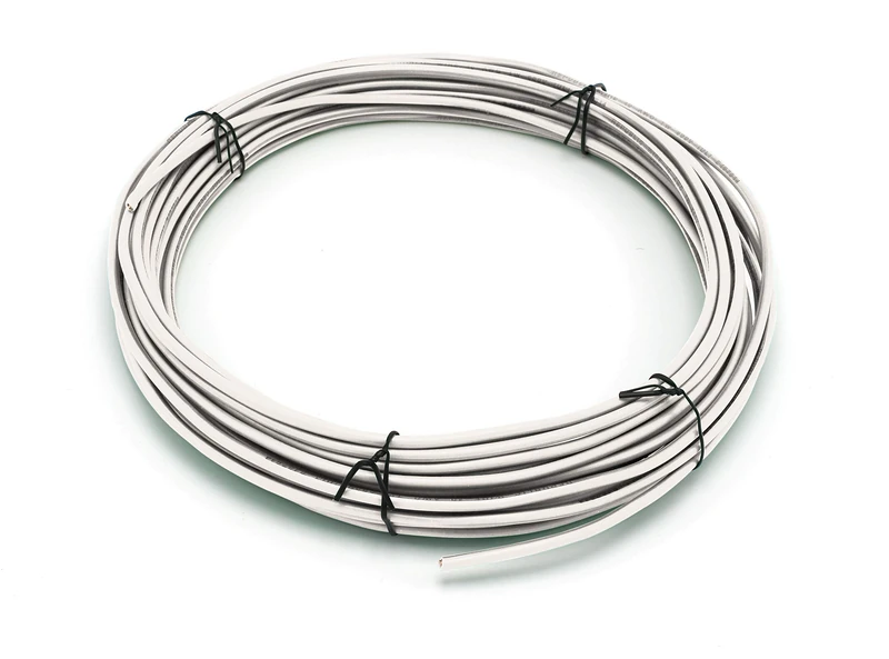 THE CIMPLE CO - Solid Copper Grounding Wire | Proudly Made in America | Ground Protection Satellite Dish Off-Air TV Signal | UV Jacketed Antenna Electrical Shock # 10 Gauge AWG THHN | White 75 FT