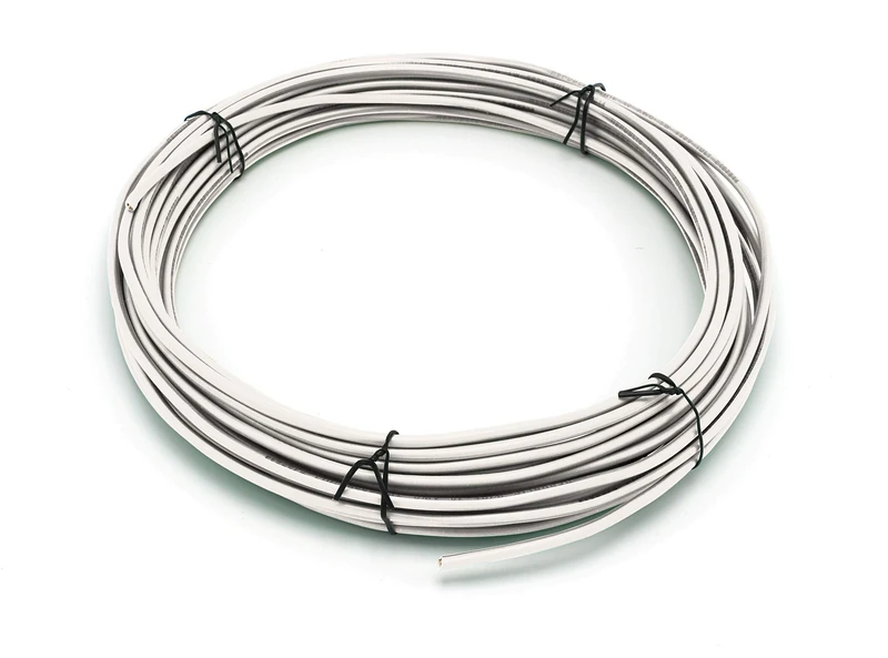 THE CIMPLE CO - Solid Copper Grounding Wire | Proudly Made in America | Ground Protection Satellite Dish Off-Air TV Signal | UV Jacketed Antenna Electrical Shock # 12 Gauge AWG THHN | White 100 FT