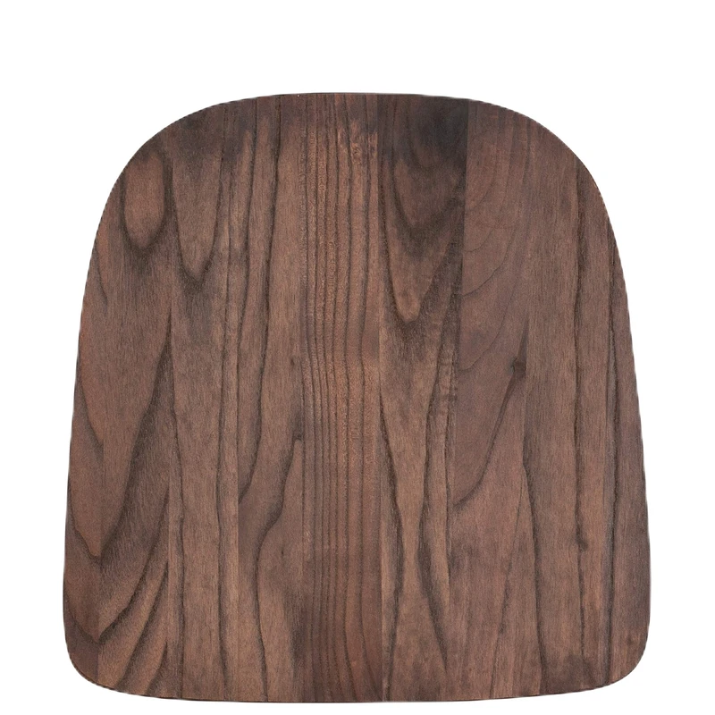 Flash Furniture 4 Pk. Rustic Walnut Wood Seat for Colorful Metal Chairs