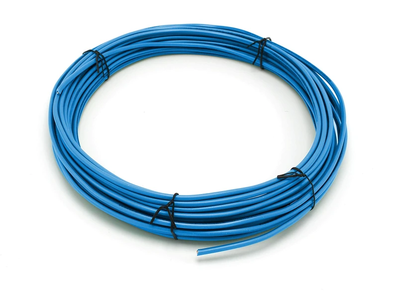 THE CIMPLE CO - Solid Copper Grounding Wire | Proudly Made in America | Ground Protection Satellite Dish Off-Air TV Signal | UV Jacketed Antenna Electrical Shock # 12 Gauge AWG THHN | Blue 100 FT