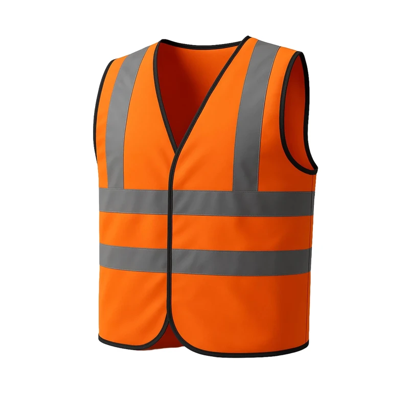 Step Ahead/Kuest Hi Vis Vest Safety Approved Hi Viz High Visibility Reflective Workwear Vest Security Waistcoat Class 2 Protection EN20471 (Orange, 4XL)