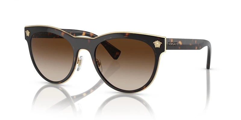 Ray-Ban Women’s 0VE2198 Sunglasses, Gold (Dark Havana), 54