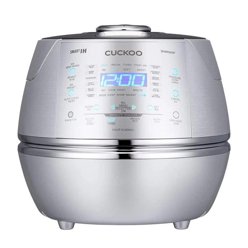 CUCKOO CRP-DHSR0609F Rice Cooker Silver with Display, 1090 W