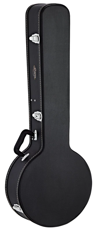 Ortega Guitars Economy Banjo Hardcase - Case for Banjo Instrument - Height 103 cm - Vinyl, Black (OBJCSTD)