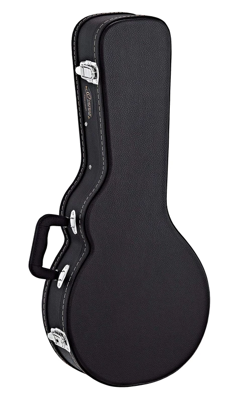 Ortega Guitars Economy Mandolin Hardcase - Case for F-Style Mandolin - Height 71 cm - Vinyl, Black (OMCSTD-F)