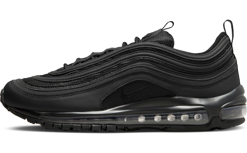 NIKE Men's Nike Air Max 97 Running Shoes, Black White 001, 9.5 UK