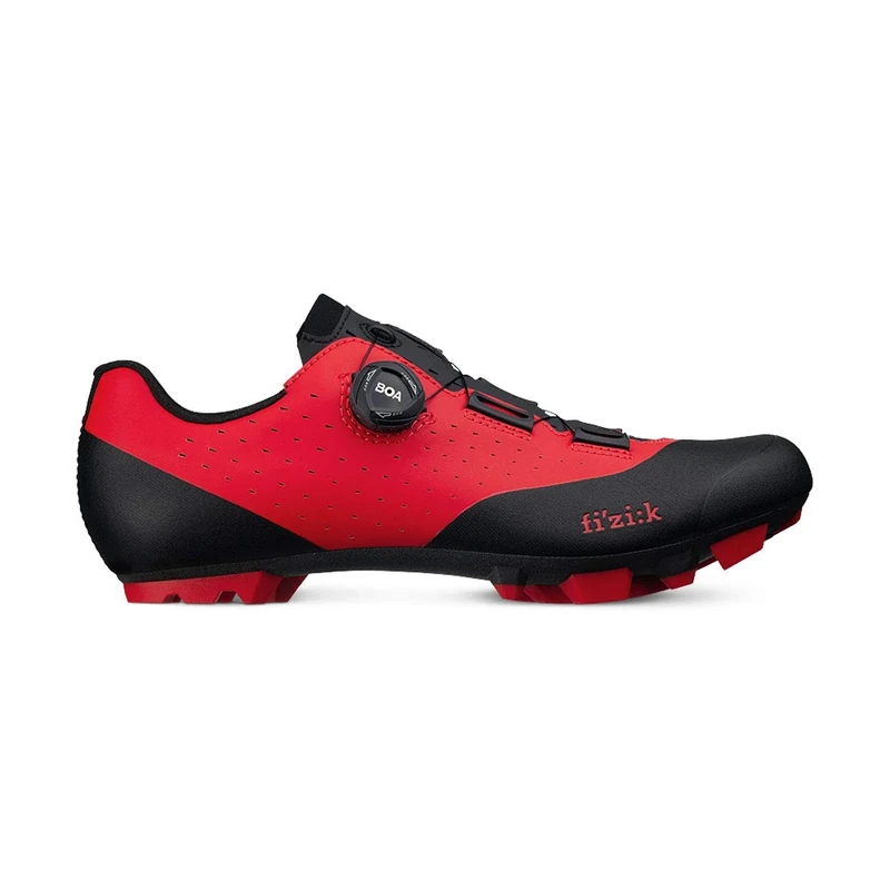 Fizik X3 Vento Overcurve Clip-in Cycling Shoes, Red/Black, Size 43.5 EU