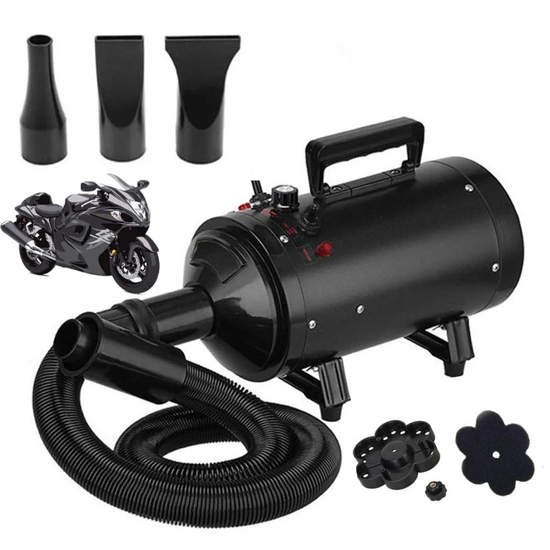 2800W Motorbike Dryer,Car Bike Air Dryer Blower,- Powerful,Portable Bike Dryer for Drying,Dusting,Drying and Valeting Motorcycles and Other Vehicles Inaccessible Areas with High Pressure Air Flow - Image 1