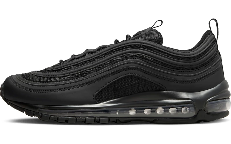 NIKE Men's Nike Air Max 97 Running Shoes, Black White 001, 11.5 UK