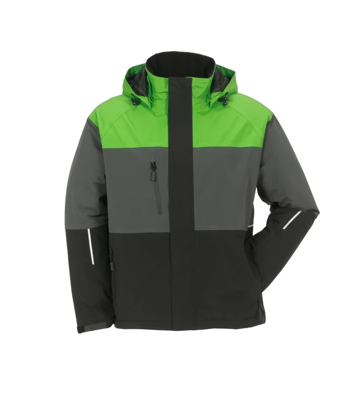 Planam Outdoor Winter Men's Aviator Jacket Green Grey Black Model 3756 Size XL