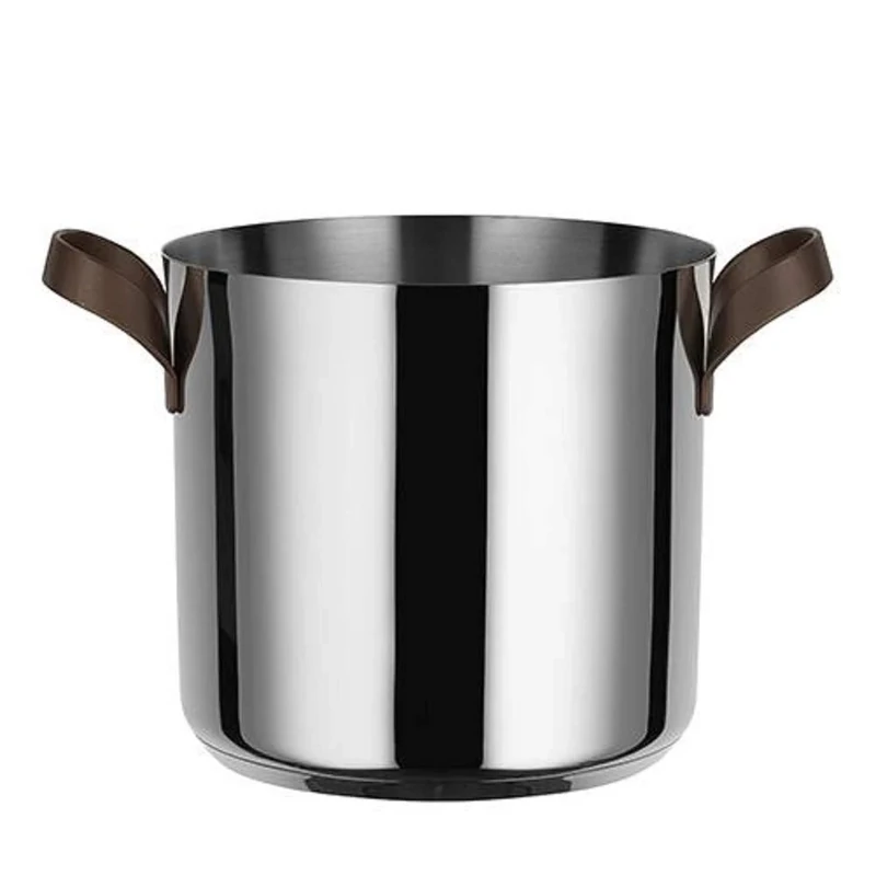 Alessi PU100/20 edo Stockpot with Two Handles, Stainless Steel, Steel,Brown