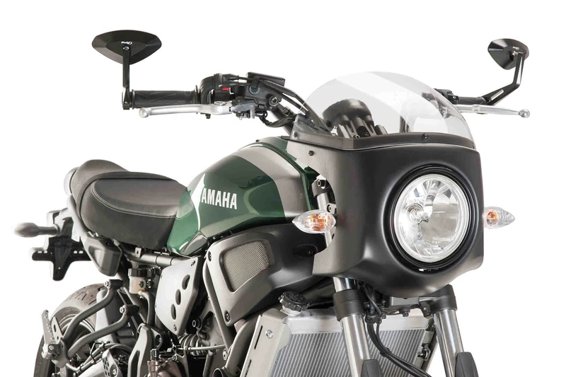 Puig Retro Semi Fairing Black 8933W 16', Yamaha XSR700 Xtribute 19'