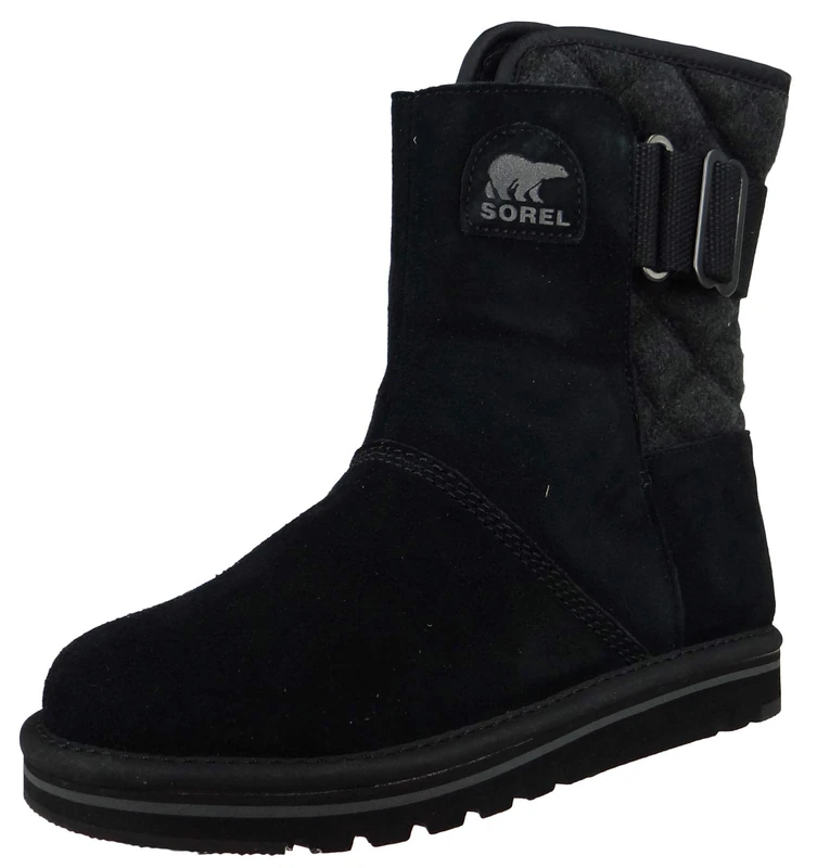 Sorel Women's Winter Boots, NEWBIE, Black (Black, Grill), Size: 6 - Image 1