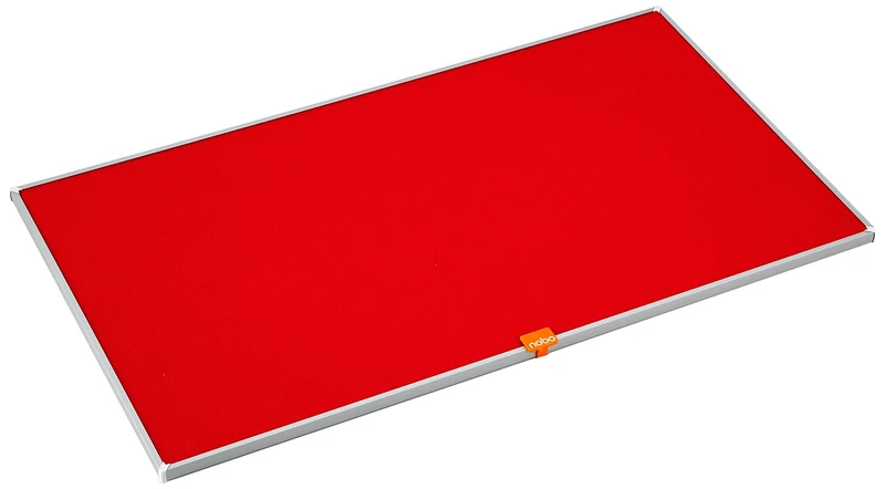 Nobo 1905310 32 Inch Widescreen Widescreen Red Felt Noticeboard