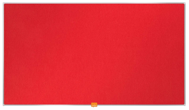 Nobo 1905311 40 Inch Widescreen Widescreen Red Felt Noticeboard