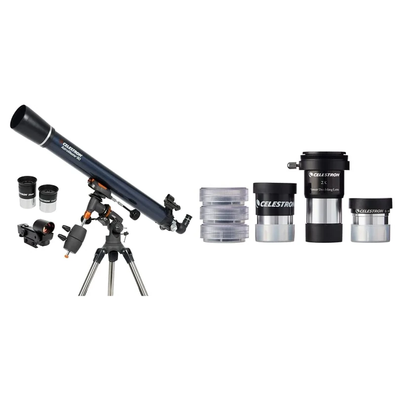 Celestron AstroMaster 90EQ Refractor with Accessory Kit