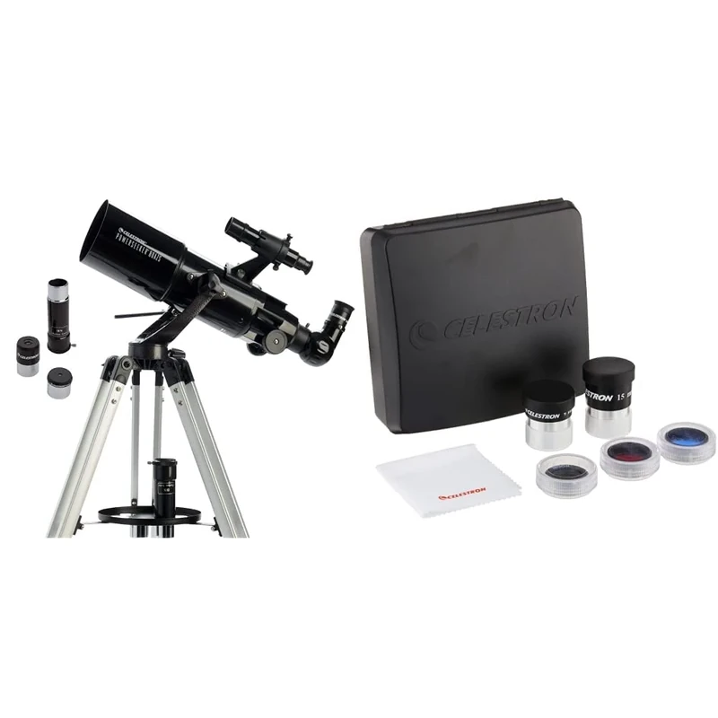 Celestron PowerSeeker 80AZ Short Refractor with Accessory Kit