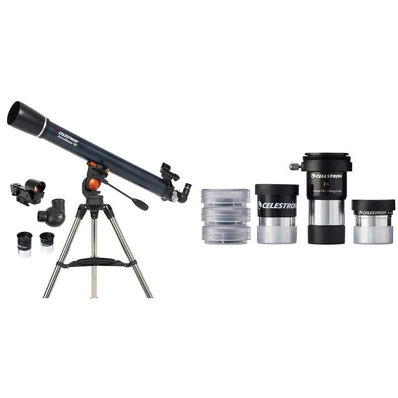 Celestron AstroMaster 90AZ Refractor with Accessory Kit