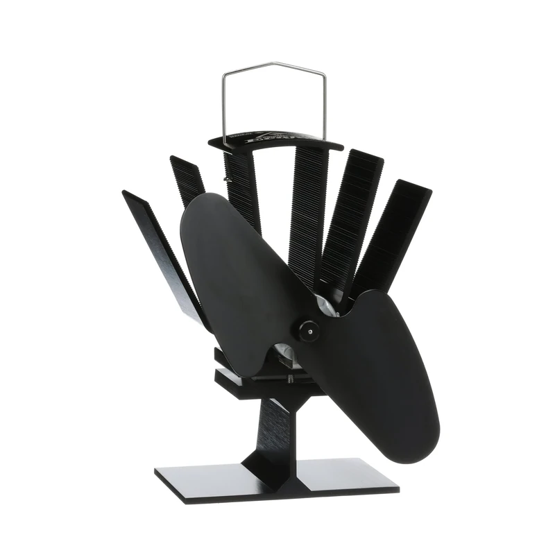 Ecofan Original Mini, 815CAXBX, Classic Styled, Heat Powered Wood Stove Fan, 85 CFM, Black 16.5cm Blade