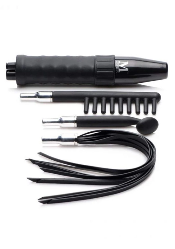 XR Brands is E-Stim Wand w 3 Silicone Attachments - Image 1