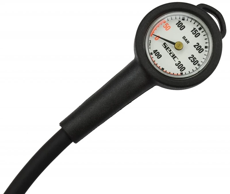 SEAC Compact, scuba diving pressure gauge, dial scale 0-400 bar