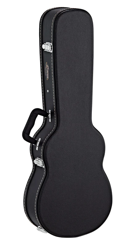 Ortega Guitars Economy Ukulele Hardcase - Case for Baritone Ukulele - Height 81 cm - Vinyl, Black (OUCSTD-TE)