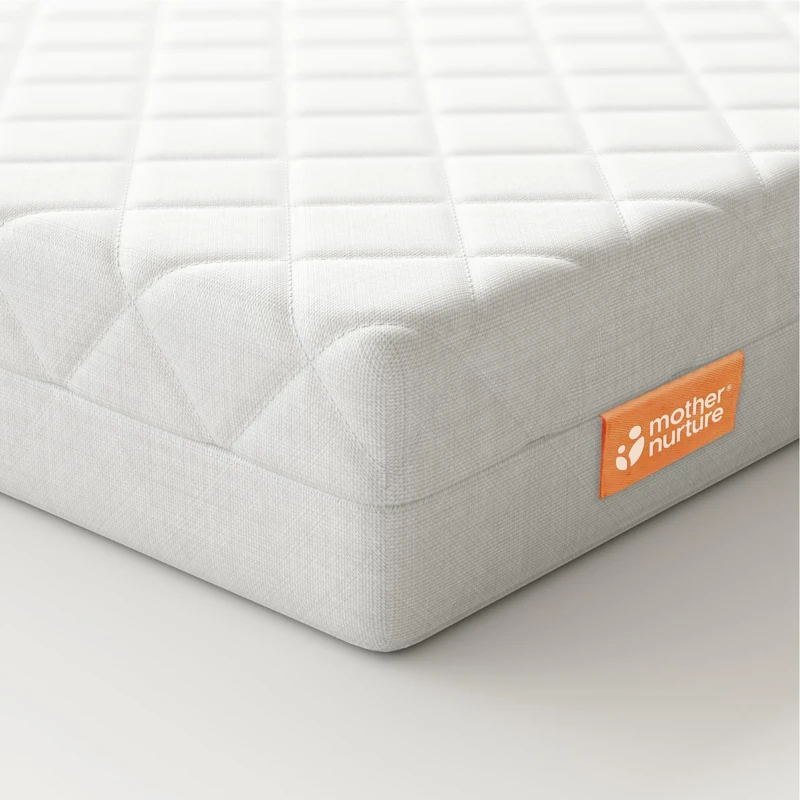 MOTHER NURTURE Classic Pocket Spring Cot Mattress 120 x 60 x 10cm, White