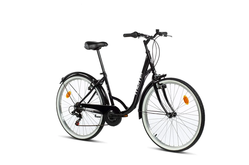 Moma Bikes Unisex Adult Town City Bike - Black, One Size