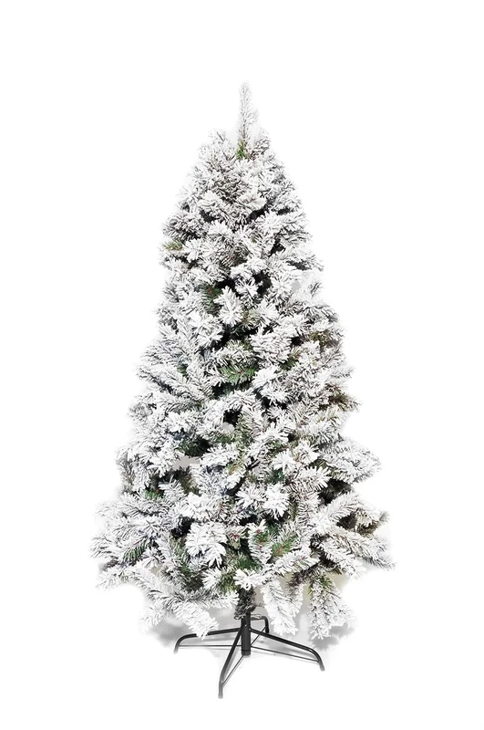 Ciao Snowy Trentino Tree (180 cm) with Metal Base, Green/White - Image 1